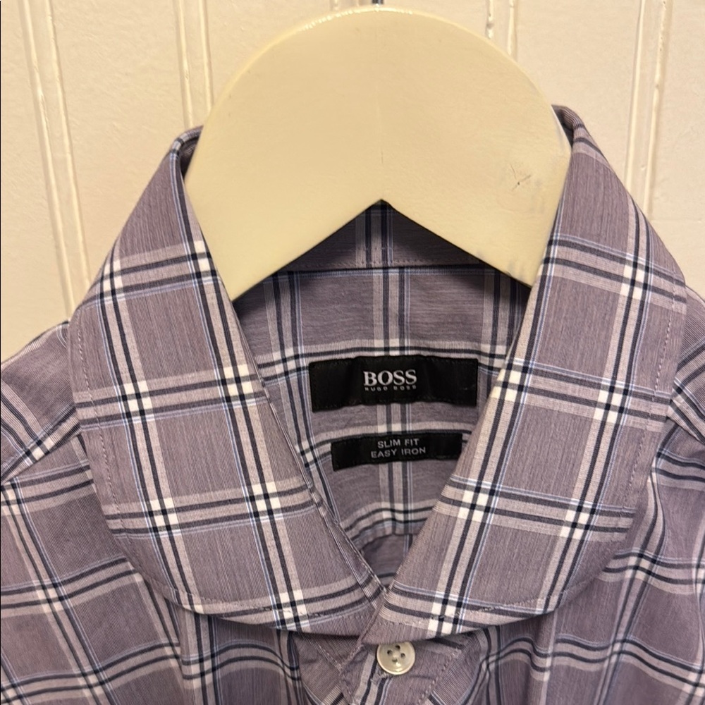 Boss Purple Casual Button Down Shirt